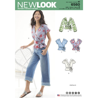 NL6560 Women's Wrap Tops Pattern from Jaycotts Sewing Supplies
