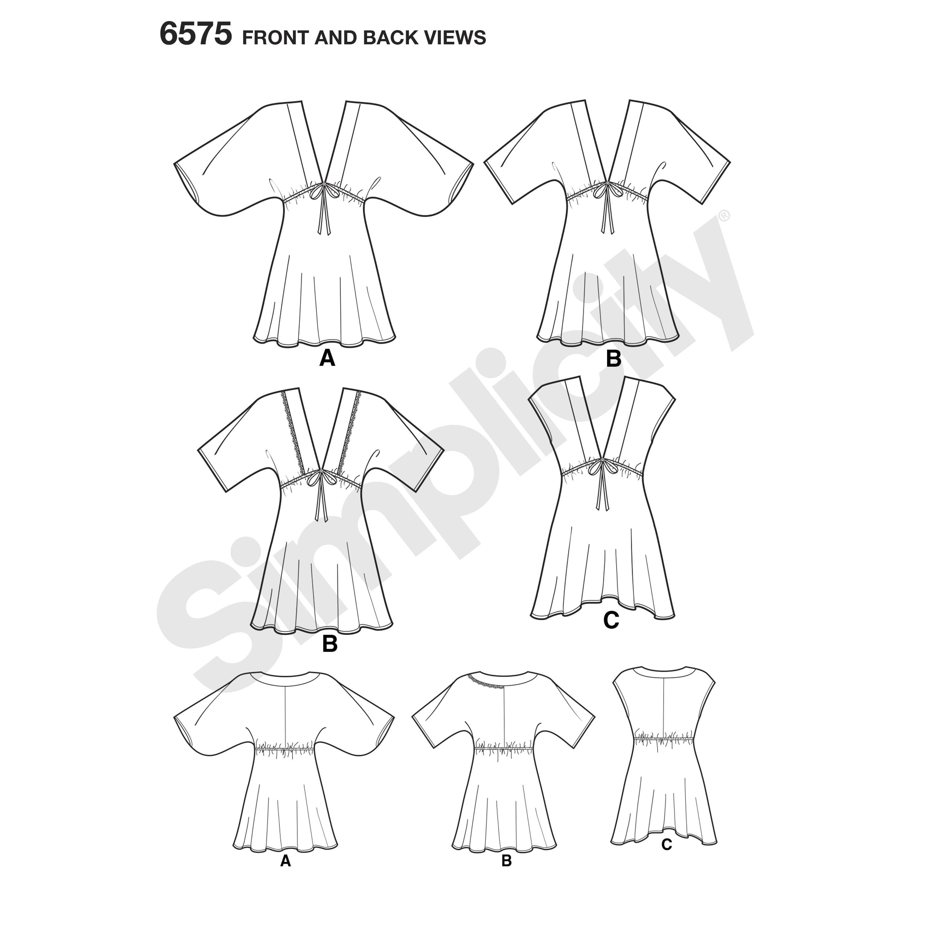 NL6575 Misses' Tunics sewing pattern from Jaycotts Sewing Supplies
