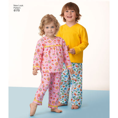 NL6170 Toddlers' and Child's Pyjamas pattern from Jaycotts Sewing Supplies