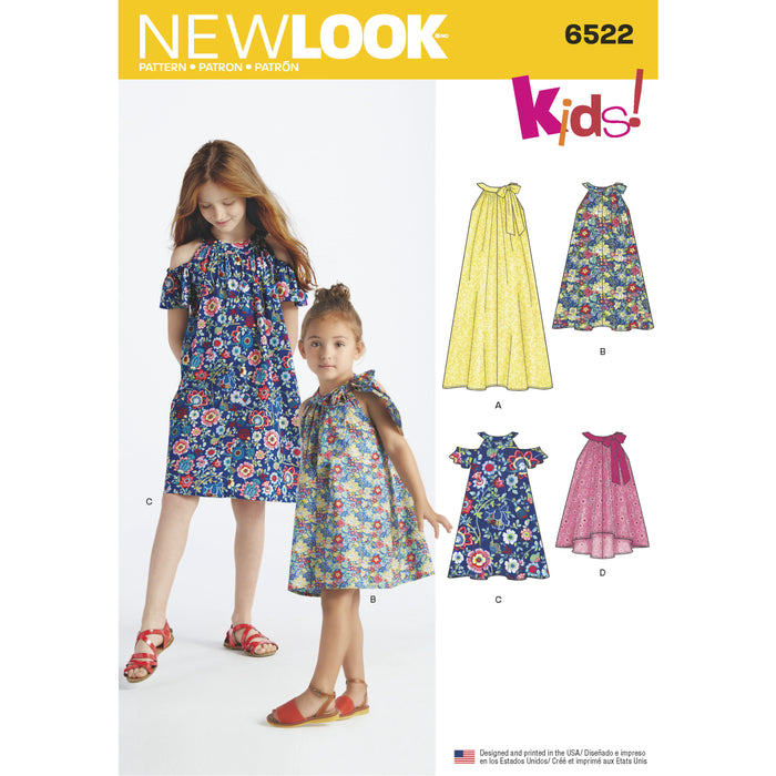 NL6522 Child's and Girls' Dresses and Top from Jaycotts Sewing Supplies