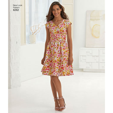 NL6262 Misses' Dress with Neckline Variations from Jaycotts Sewing Supplies