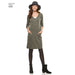 NL6298 Misses' Knit Dress with Neckline and Length Variations from Jaycotts Sewing Supplies