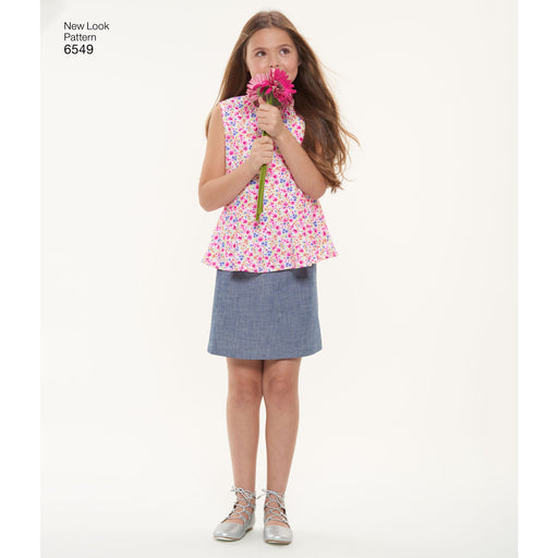 NL6549 Girls' Pattern | Top, Skirt and Trousers from Jaycotts Sewing Supplies