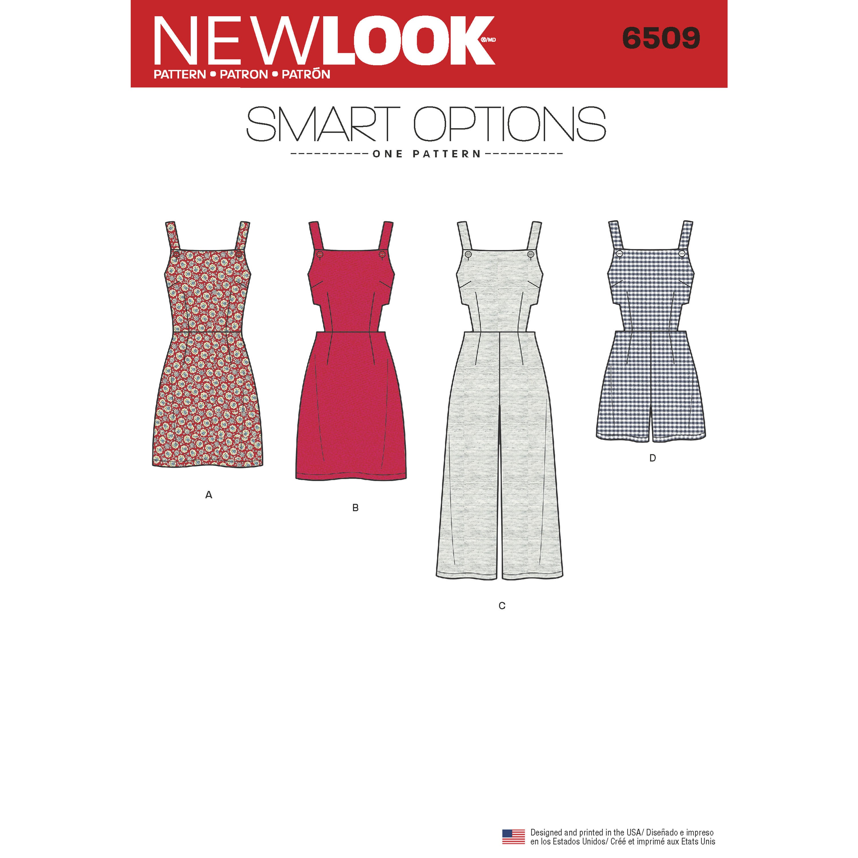 NL6509 Jumpsuit, Romper, and Dress with Variations from Jaycotts Sewing Supplies