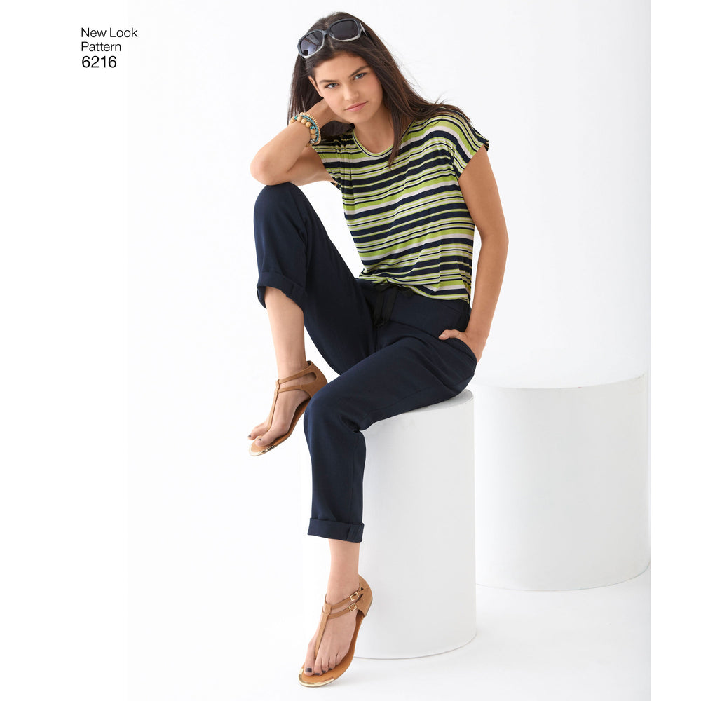 NL6216 Misses' Knit Tops and Pants | Easy from Jaycotts Sewing Supplies