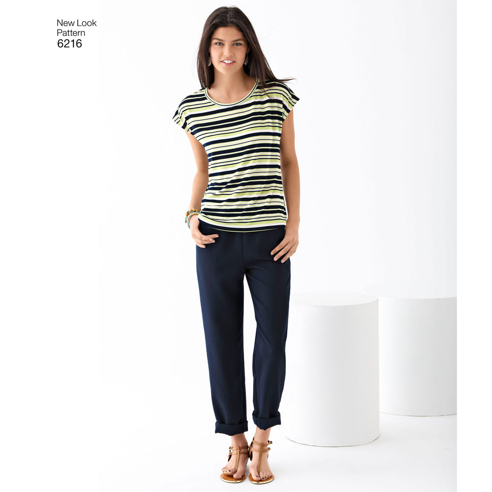 NL6216 Misses' Knit Tops and Pants | Easy from Jaycotts Sewing Supplies