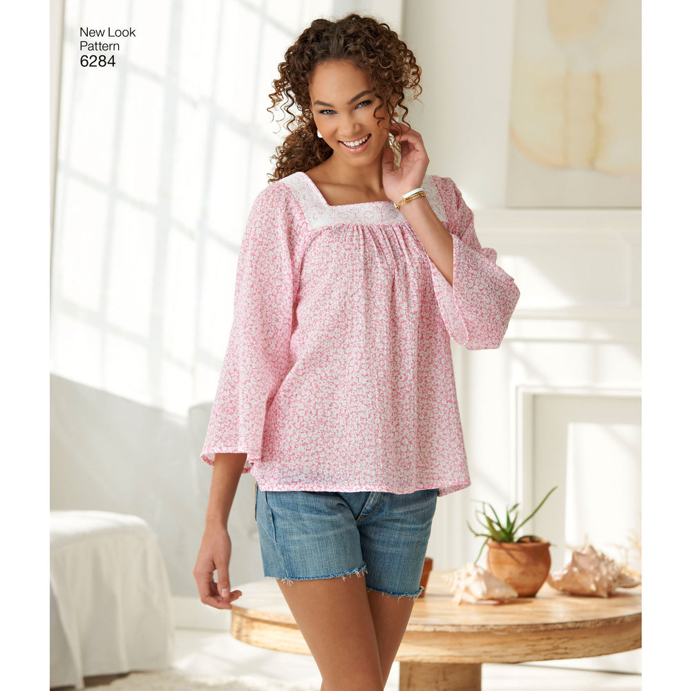 NL6284 Misses' Pullover Top in 2 Lengths from Jaycotts Sewing Supplies
