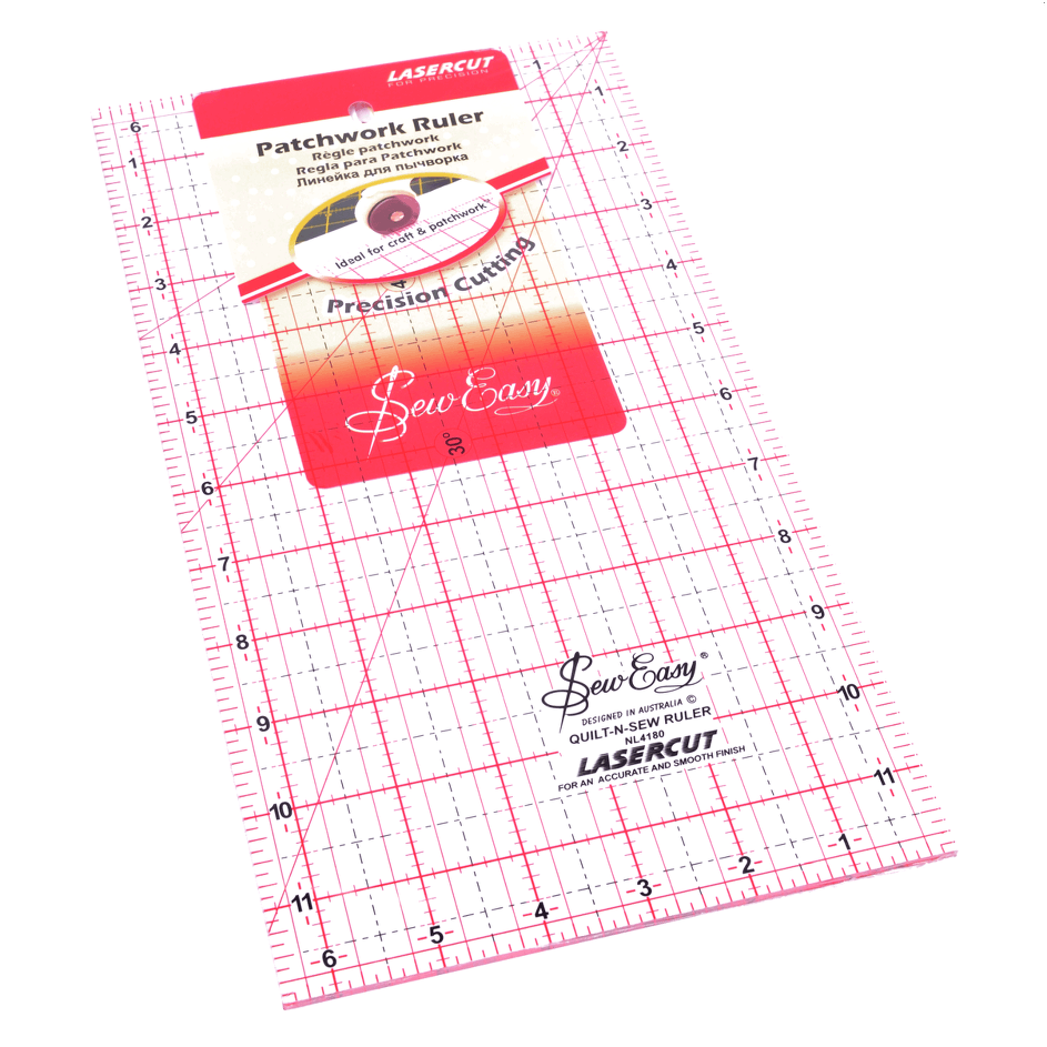 Sew Easy Acrylic Patchwork Ruler from Jaycotts Sewing Supplies