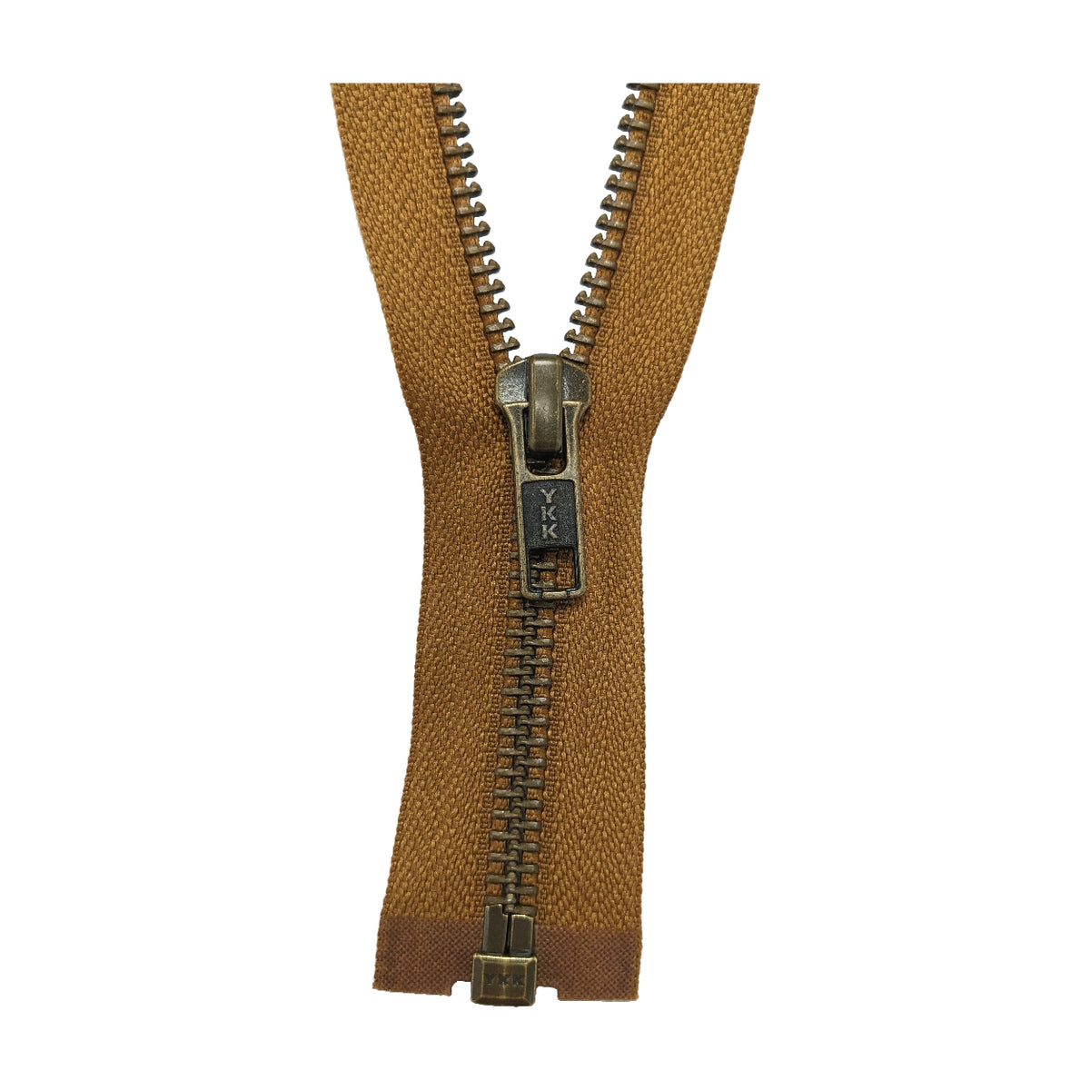 ベトジャン　YKKジップ YKK Open End Zip - Medium, Antique Brass TAN Colour 857 — jaycotts