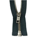 YKK Open End Zip Silver Teeth | Dark Grey from Jaycotts Sewing Supplies