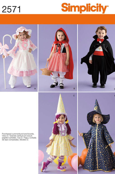 Simplicity Pattern 2571 Toddler Fancy Dress Costumes from Jaycotts Sewing Supplies