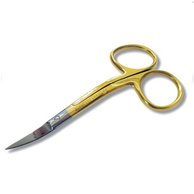 Madeira Gold Plated Double Curved Embroidery Scissors from Jaycotts Sewing Supplies