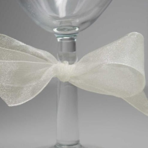Berisfords Super Sheer Ribbon 25m - BRIDAL WHITE from Jaycotts Sewing Supplies