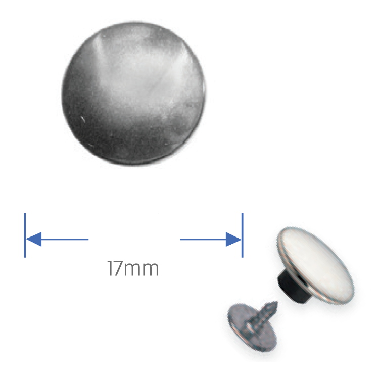 Component details 622240 Prym Silver Jeans Buttons from Jaycotts Sewing Supplies