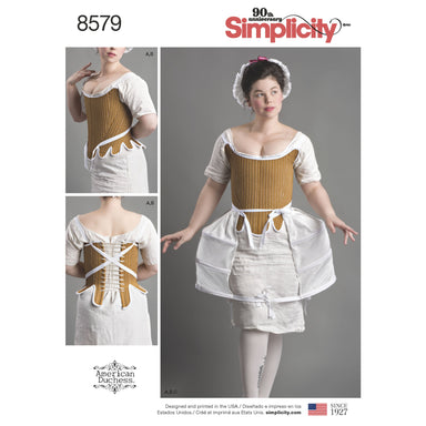 Simplicity Pattern 8579 18th century-costume from Jaycotts Sewing Supplies