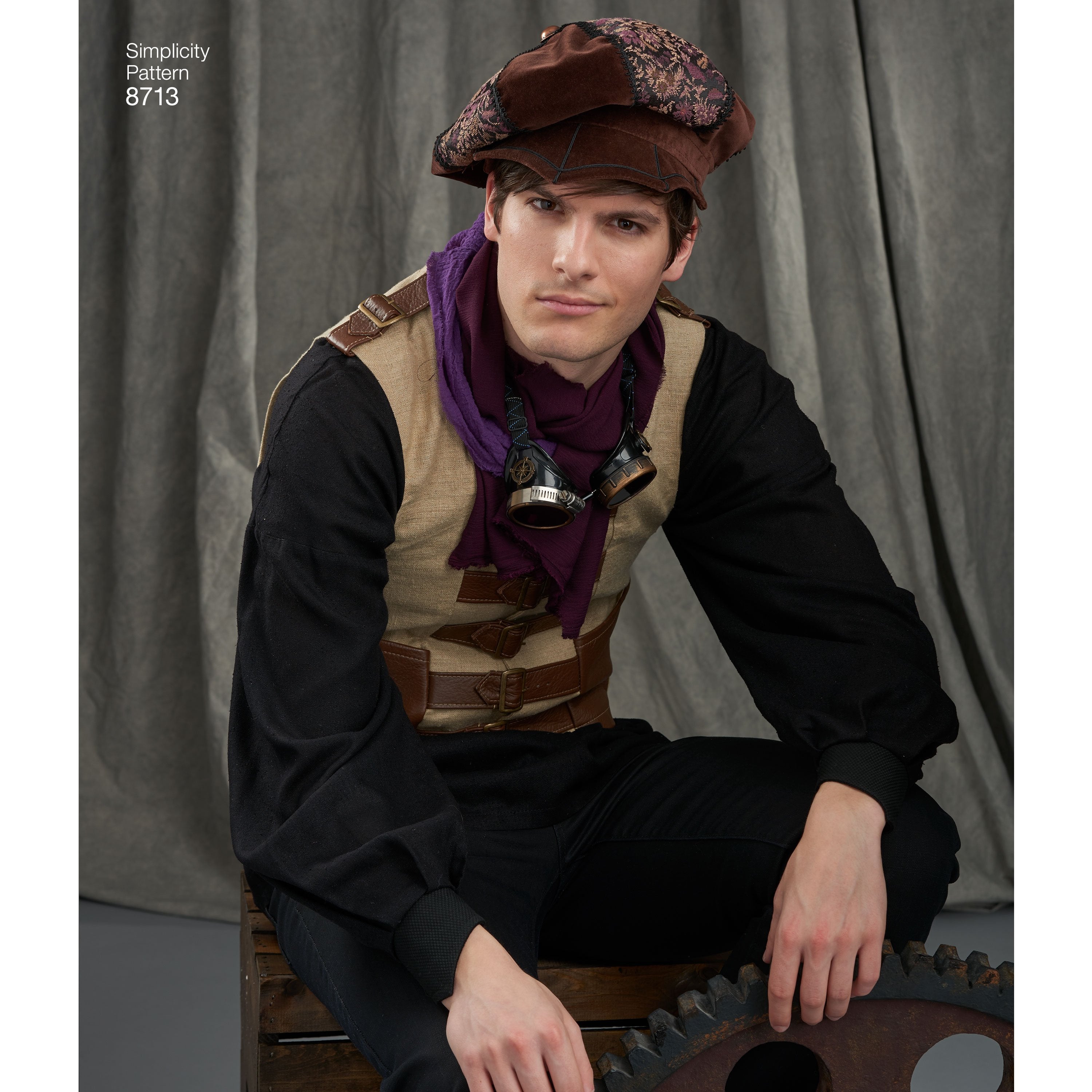 Simplicity Pattern 8713 Men's Artivestry hats from Jaycotts Sewing Supplies