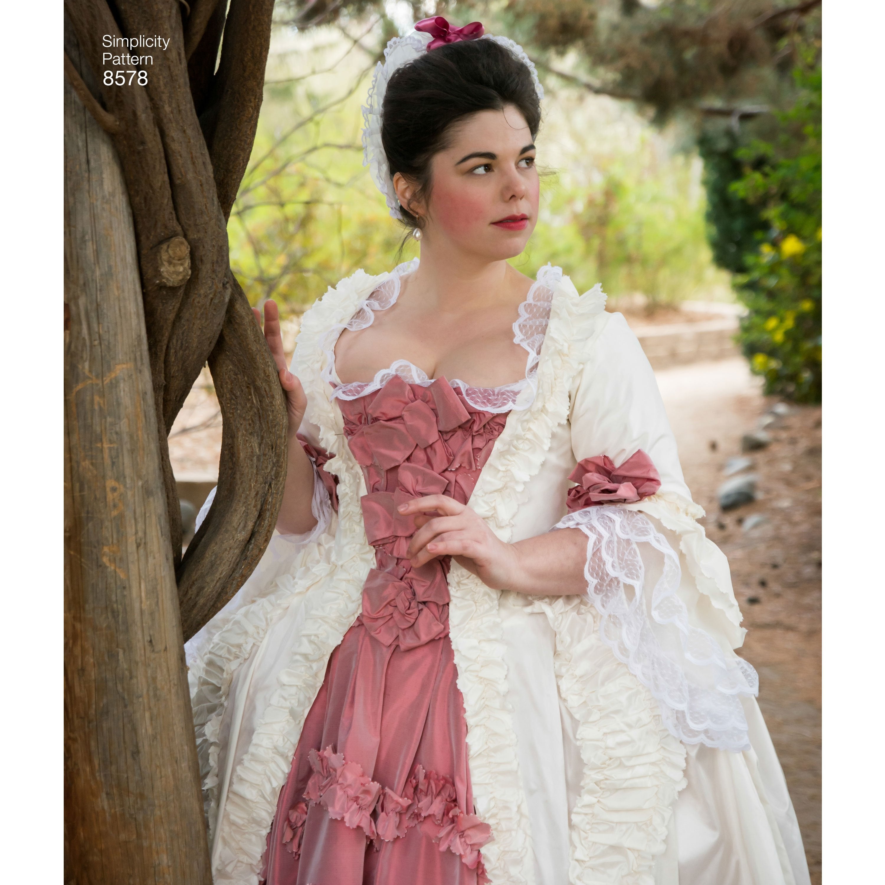 Simplicity Pattern 8578 18th century costume gown from Jaycotts Sewing Supplies