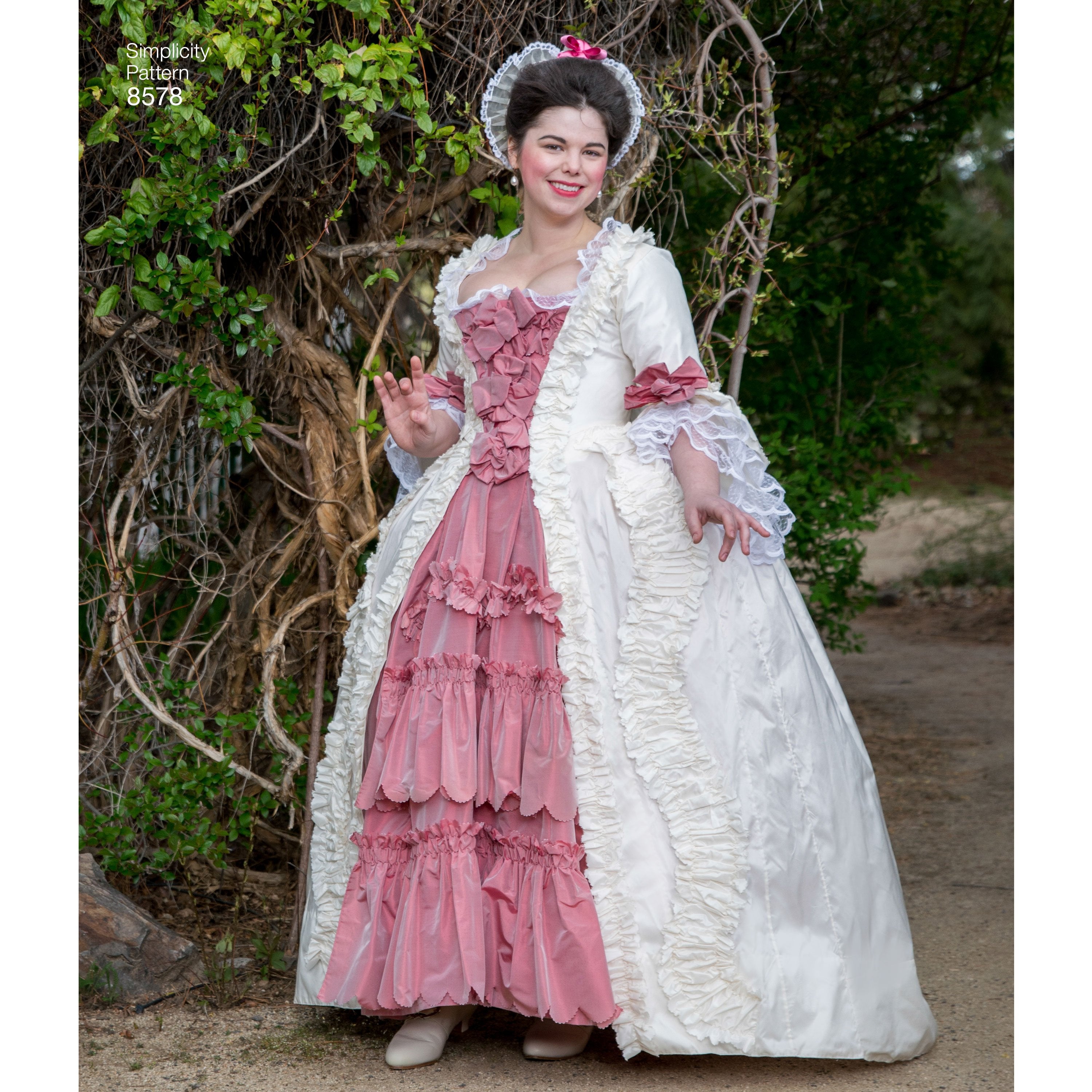 Simplicity Pattern 8578 18th century costume gown from Jaycotts Sewing Supplies