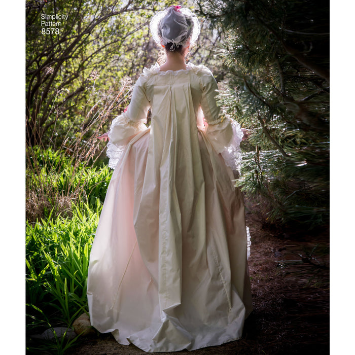 Simplicity Pattern 8578 18th century costume gown from Jaycotts Sewing Supplies