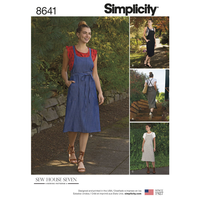 Simplicity Pattern 8641 Jumper dress from Jaycotts Sewing Supplies