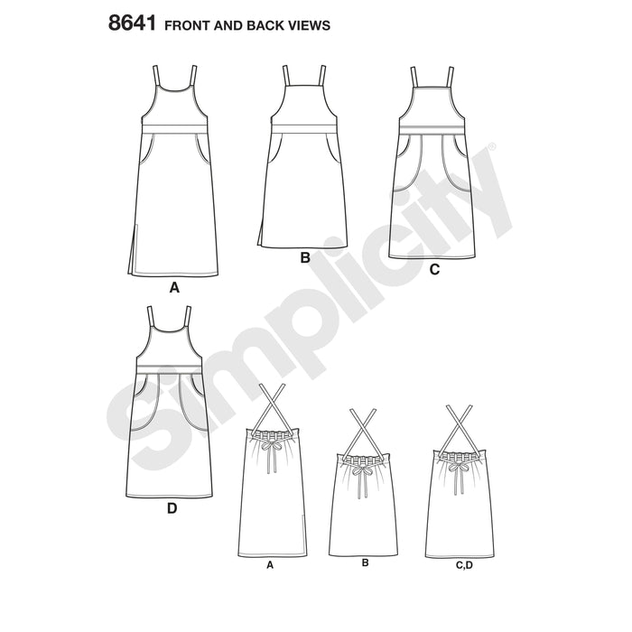 Simplicity Pattern 8641 Jumper dress from Jaycotts Sewing Supplies