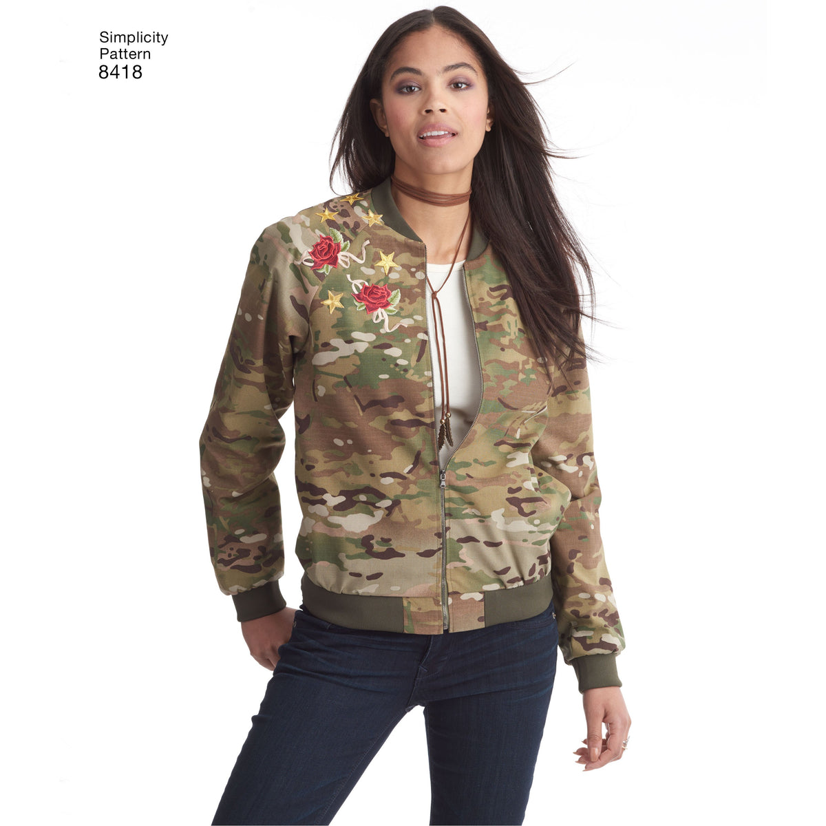 Simplicity Pattern 8418 misses lined bomber jacket — jaycotts.co