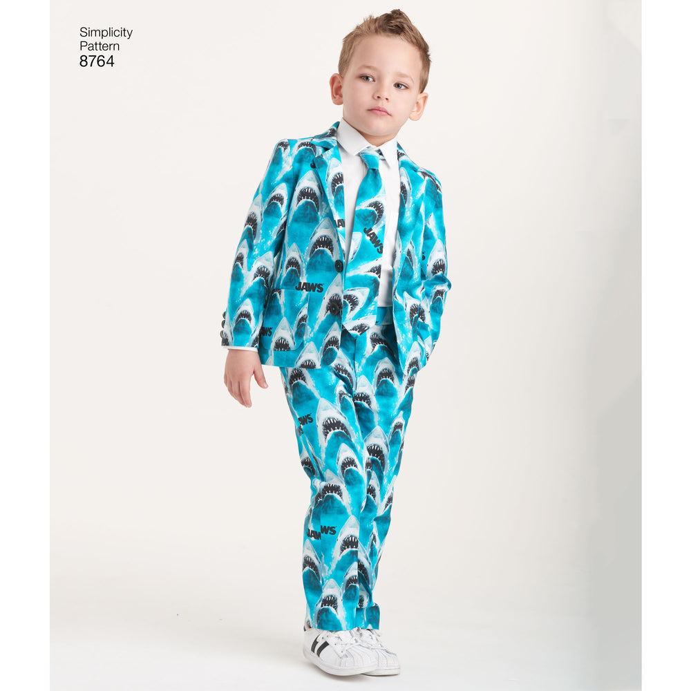 Simplicity Pattern 8764 boys suit and ties from Jaycotts Sewing Supplies