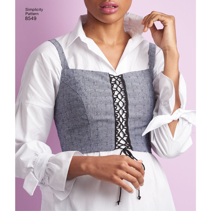 Simplicity Pattern 8549 knit or woven bra tops from Jaycotts Sewing Supplies