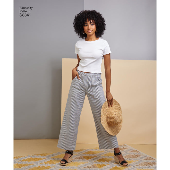 Simplicity Pattern 8841 This easy to sew pull on pants from Jaycotts Sewing Supplies