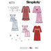 Simplicity Pattern 8272 Child's and girls' sleepwear from Jaycotts Sewing Supplies