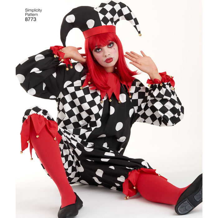 Simplicity Pattern 8773 traditional clown costume from Jaycotts Sewing Supplies