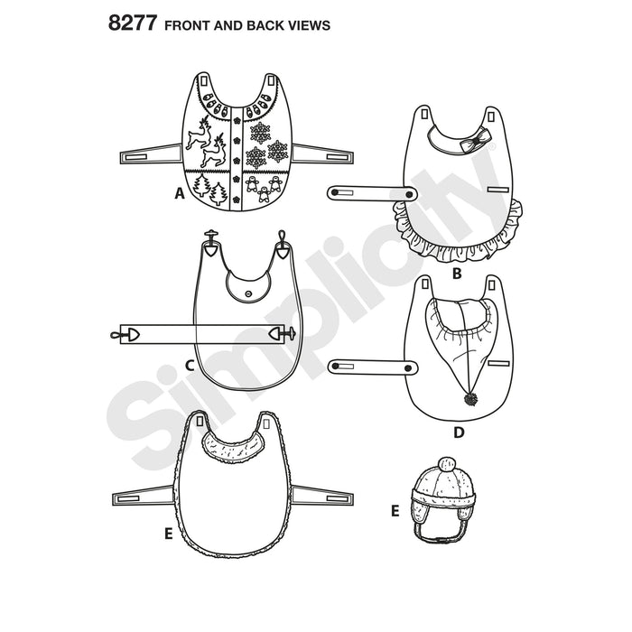 Simplicity Pattern 8277  fleece dog coats from Jaycotts Sewing Supplies