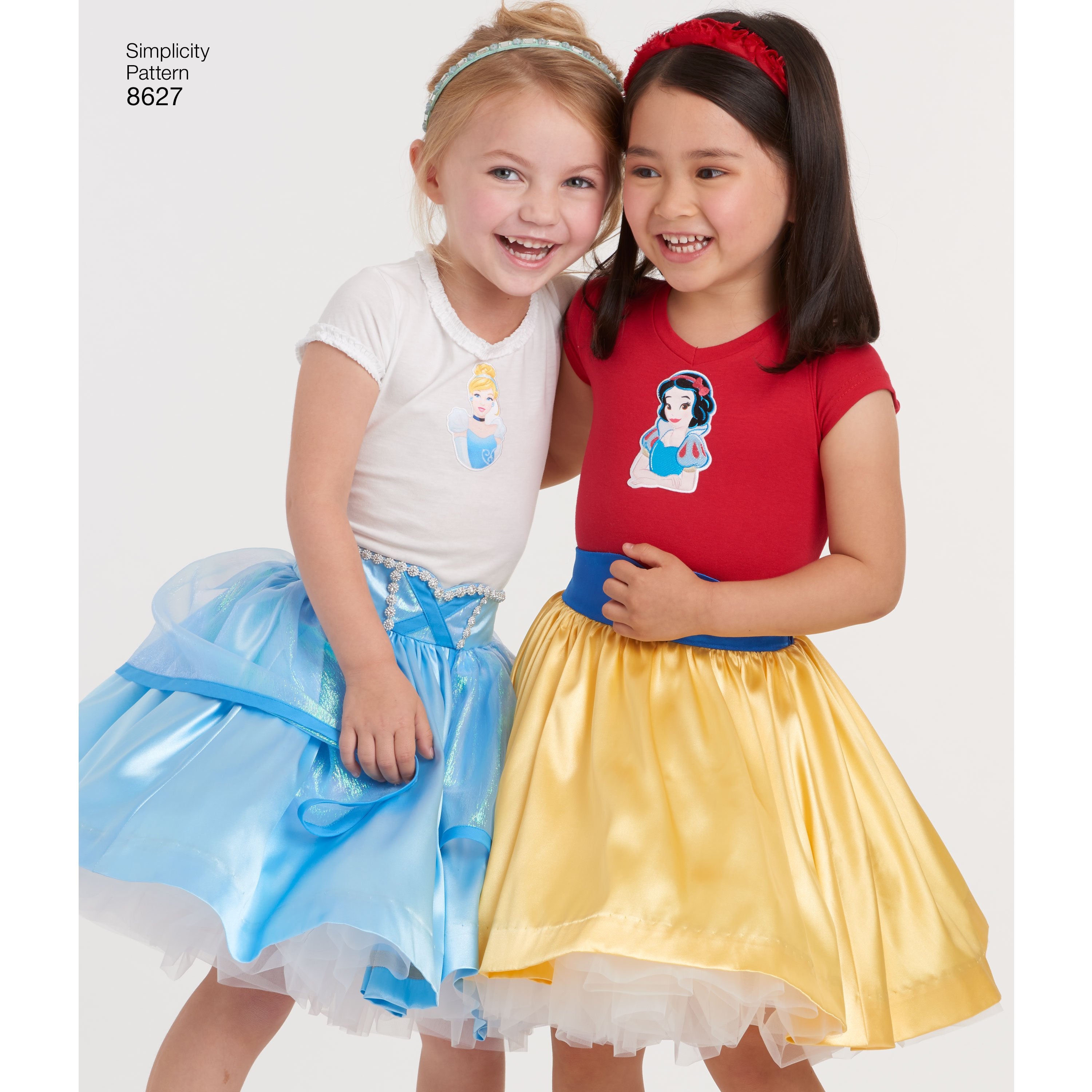 Simplicity Pattern 8627  Disney princess  skirts for children from Jaycotts Sewing Supplies