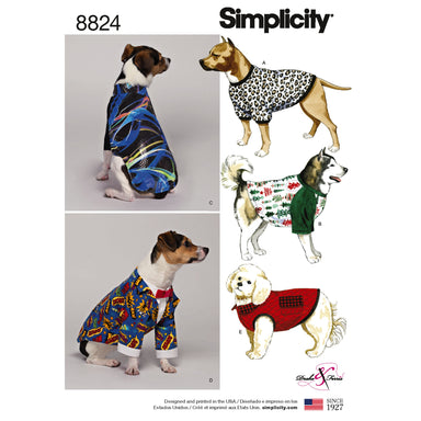 Simplicity Pattern 8824 dog coats from Jaycotts Sewing Supplies