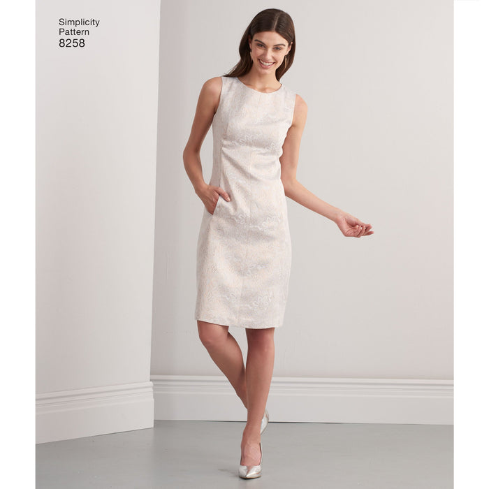 Simplicity Pattern 8258 Dress sized for miss and plus sizes jaycotts.co.uk - Sewing Supplies Simplicity Pattern 8258 Dress sized for miss and plus sizes jaycotts.co.uk - Sewing Supplies