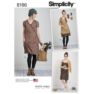 Simplicity Pattern 8186 Dottie Angel frock pattern from Jaycotts Sewing Supplies
