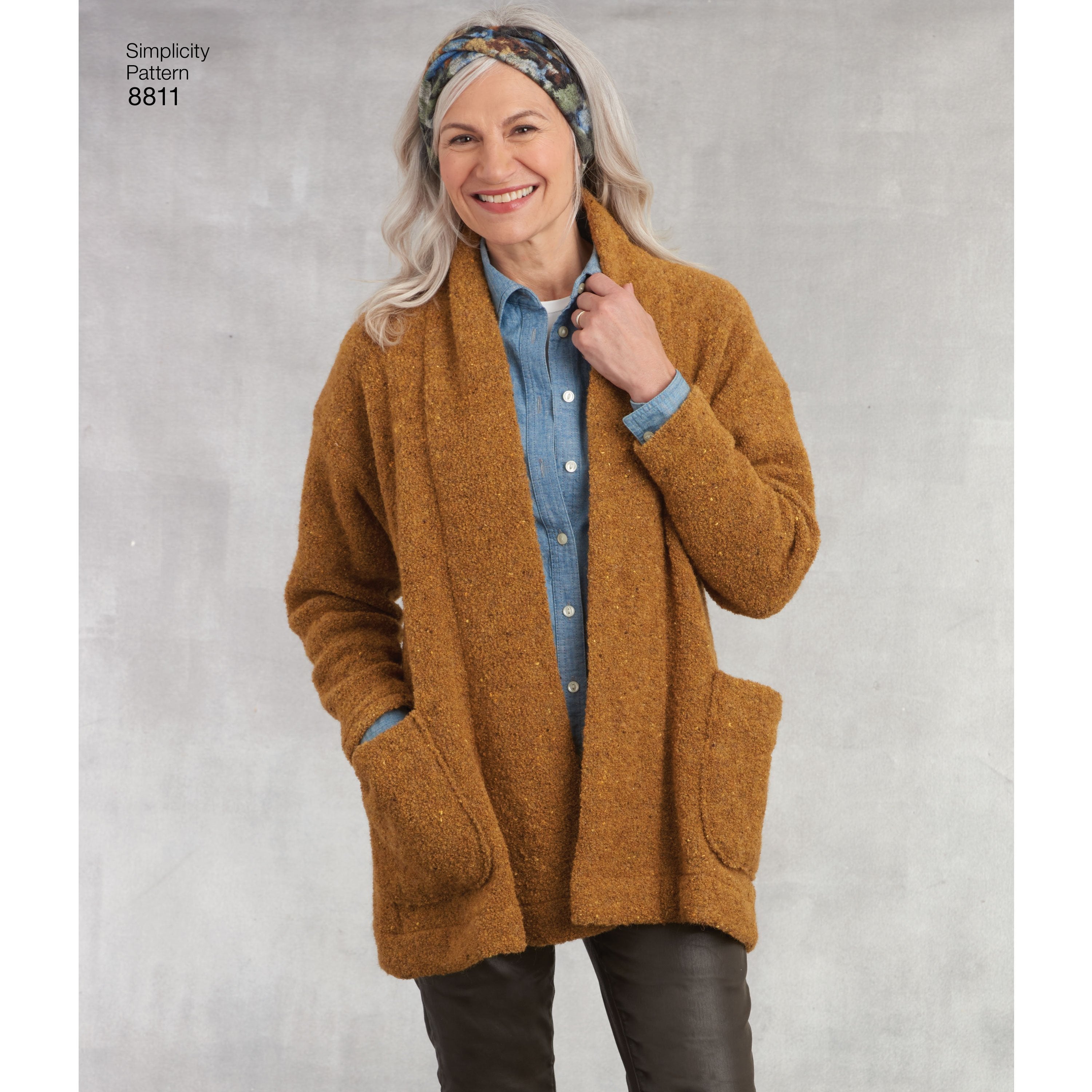 Simplicity Pattern 8811 Missesâ€™ Knit Sweater from Jaycotts Sewing Supplies