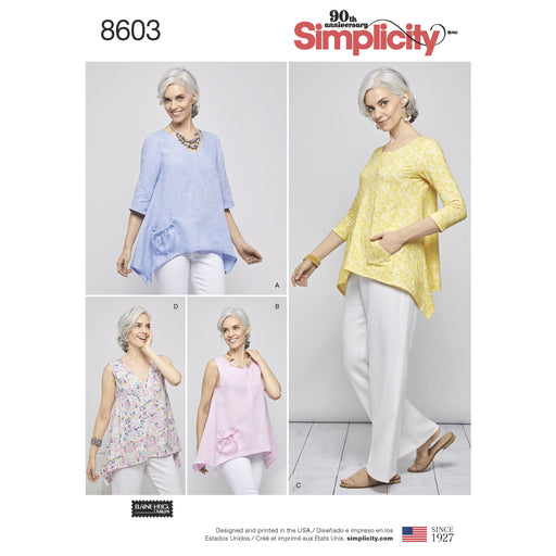 Simplicity Pattern 8603 pullover tops from Jaycotts Sewing Supplies