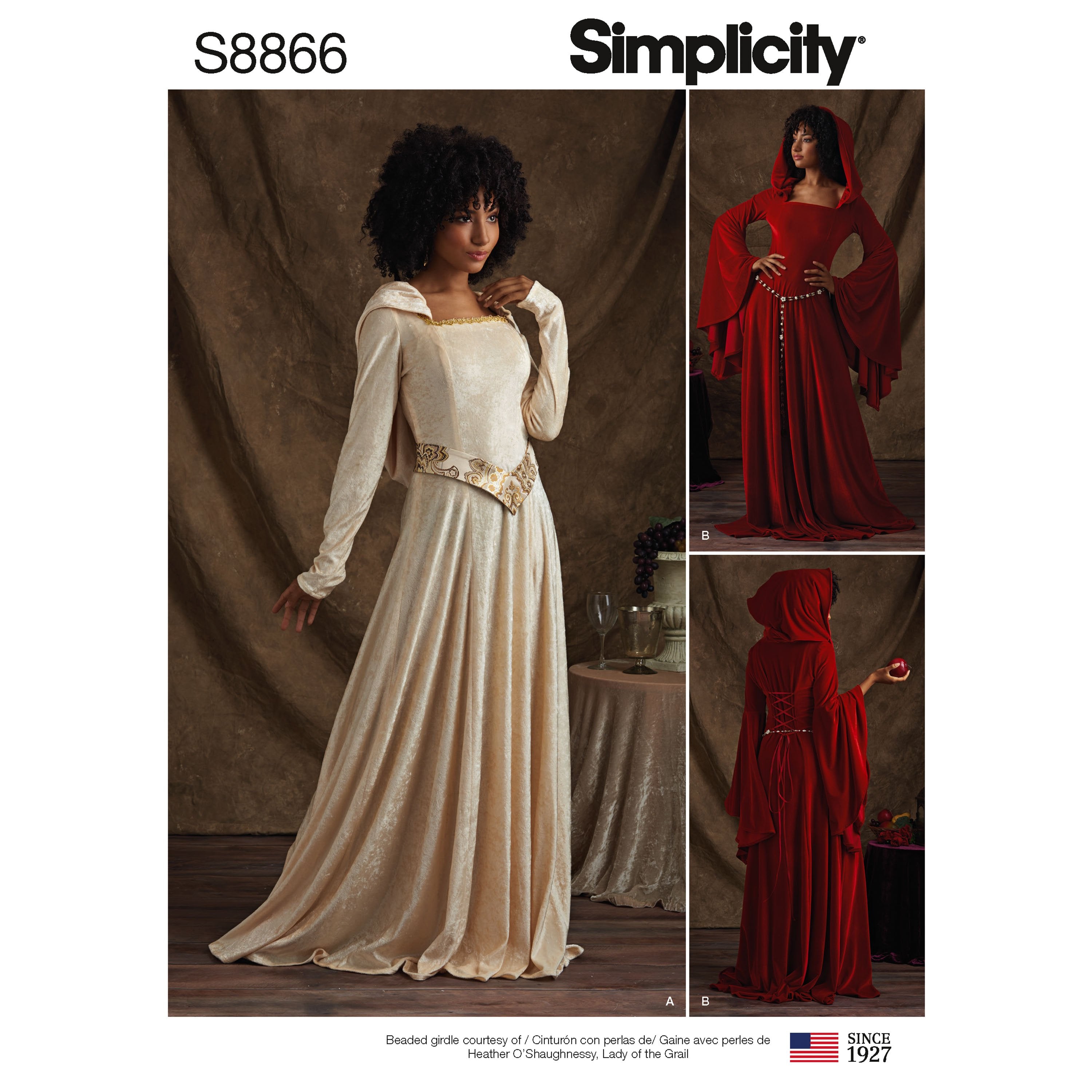 Simplicity Pattern 8866 misses / miss petite knit costumes from Jaycotts Sewing Supplies
