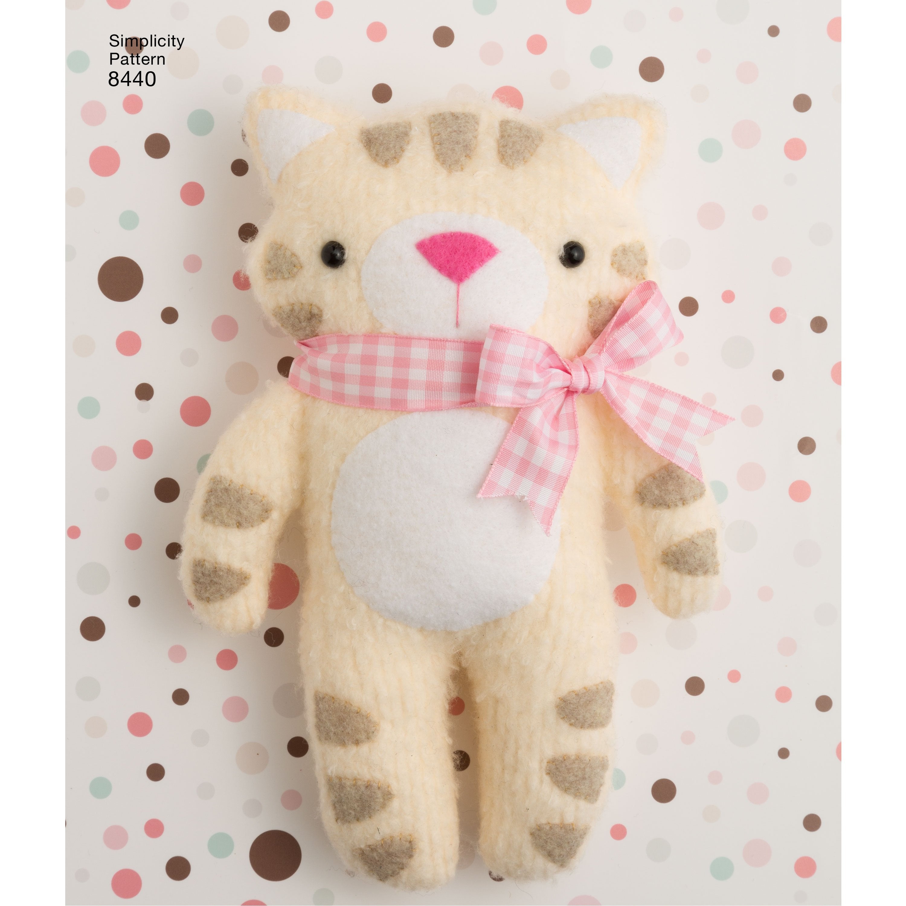 Simplicity Pattern 8440 stuffed craft animals from Jaycotts Sewing Supplies