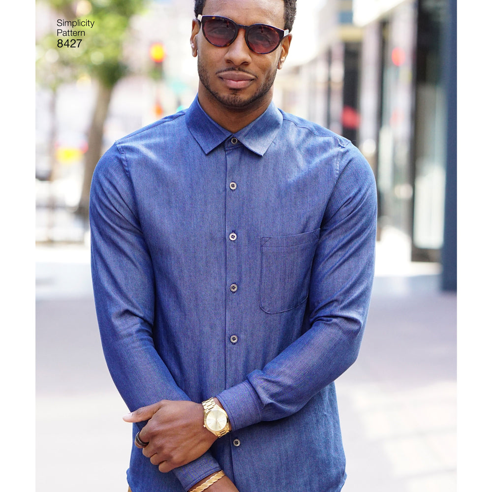 Simplicity Pattern 8427 Men's shirt pattern —  - Sewing  Supplies