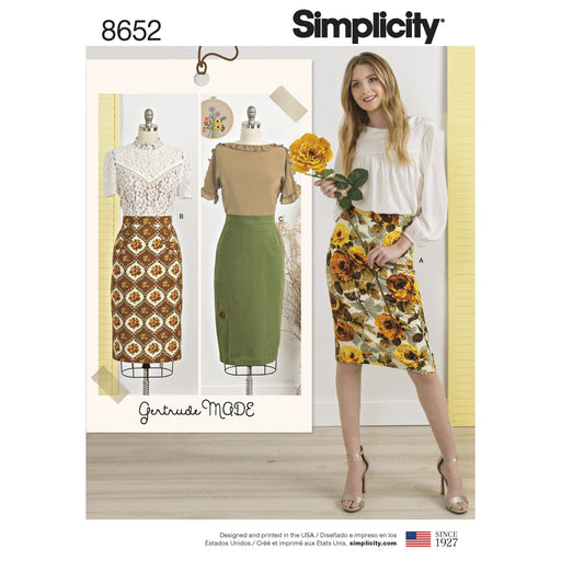 Simplicity Pattern 8652 vintage inspired pencil skirt from Jaycotts Sewing Supplies