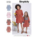 Simplicity Pattern 8708 Trimmed dresses for girls from Jaycotts Sewing Supplies