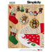 Simplicity Pattern 8828 ornaments, stockings, tree skirt and wall hangers. from Jaycotts Sewing Supplies