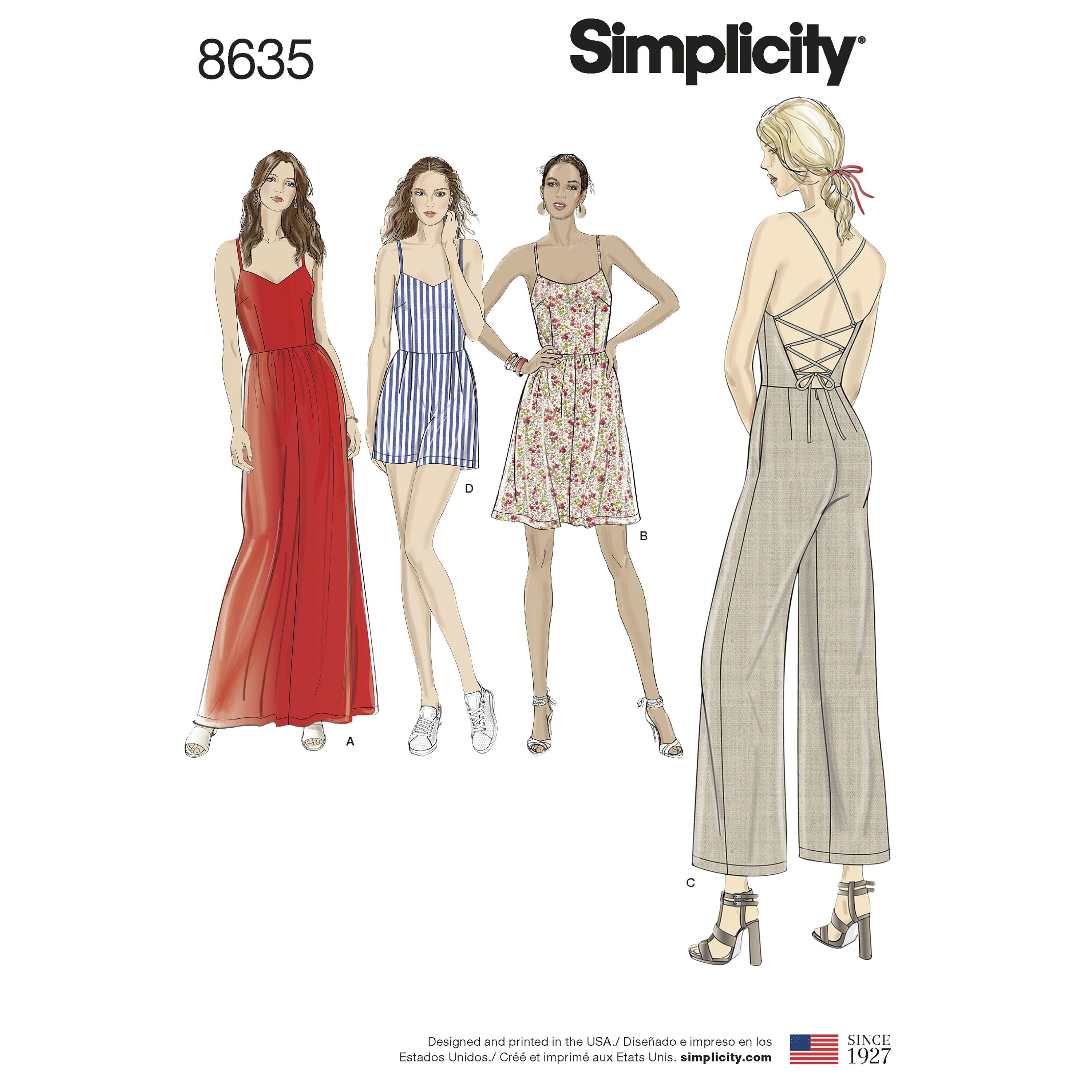 Simplicity Pattern 8635 dress, jumpsuit or romper from Jaycotts Sewing Supplies