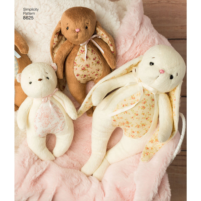 Simplicity Pattern 8625 Sewing | Stuffed Animals from Jaycotts Sewing Supplies