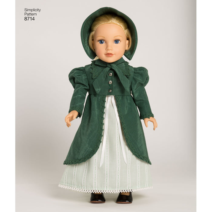 Simplicity Pattern 8714 doll clothes from Jaycotts Sewing Supplies