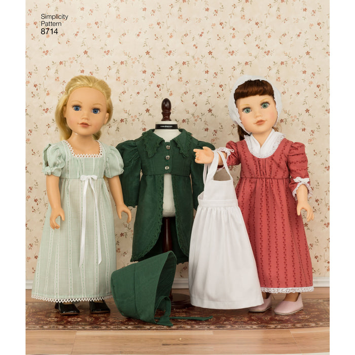 Simplicity Pattern 8714 doll clothes from Jaycotts Sewing Supplies