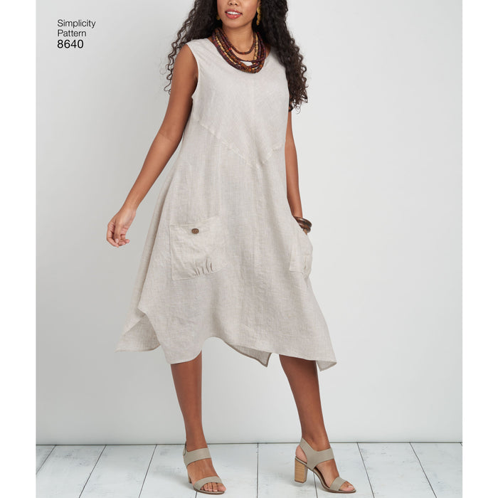 Simplicity Pattern 8640  loose fitting dress from Jaycotts Sewing Supplies