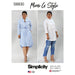Simplicity Pattern 8830 Mimi G Misses'/Miss Petite Shirt Dress from Jaycotts Sewing Supplies